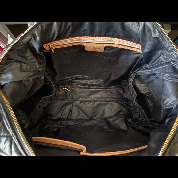 🌸SOLD🌸 MZ Wallace Crosby Traveler in Black Oxford with GHW - Super Rare! - Picture 12 of 12